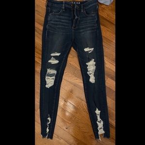 American Eagle ripped skinny jeans